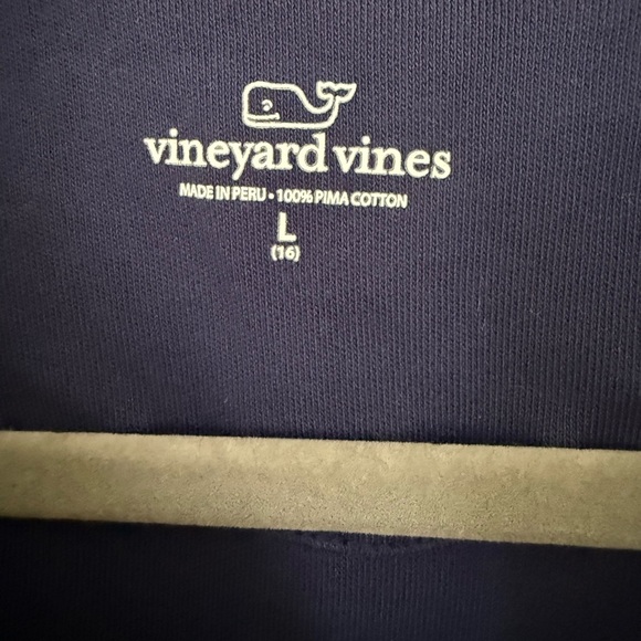 EUC Boys Vineyard Vines half zip Navy Pullover size l (16) - Picture 4 of 4
